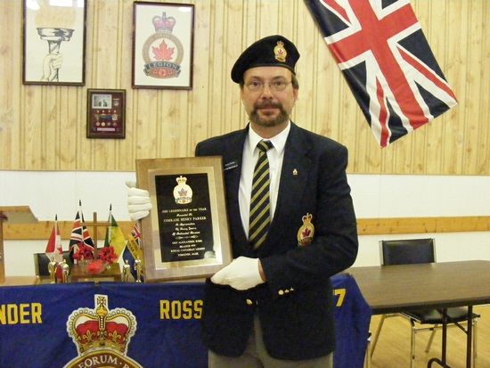 Comrade Henry Parker. The 2010 year recepient of the Legionaire of the Year award.